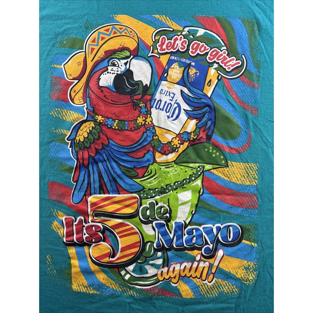 Corona De Mayo T Shirt "It's 5 De Mayo Again" Mens Sz XL EL PARIAN Zanesville OH